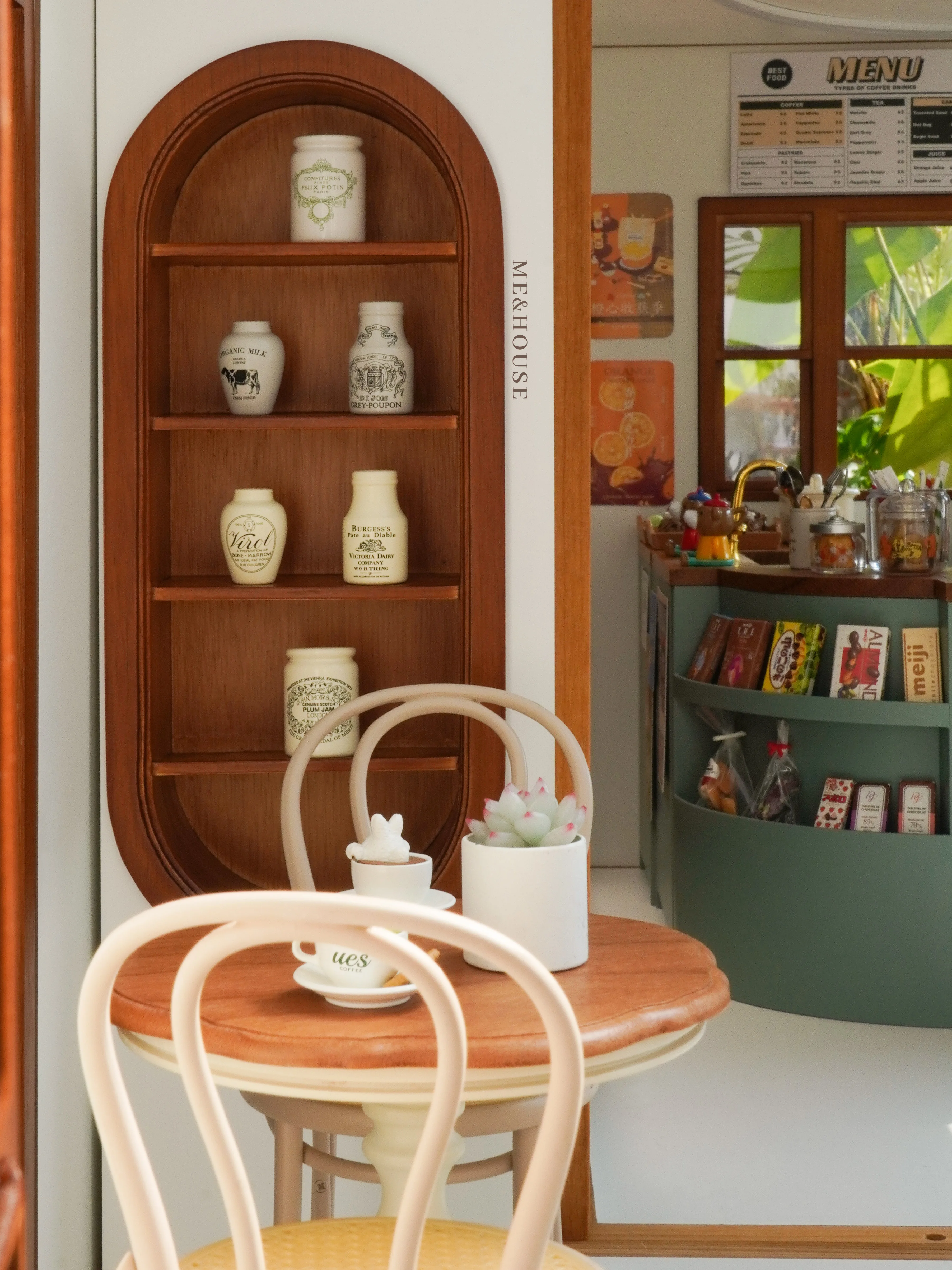 1:6 i 1:8 domek dla lalek mini model akcesoria meblowe domek dla lalek odporny na kurz pokój wystawowy okucia do ścian działowych