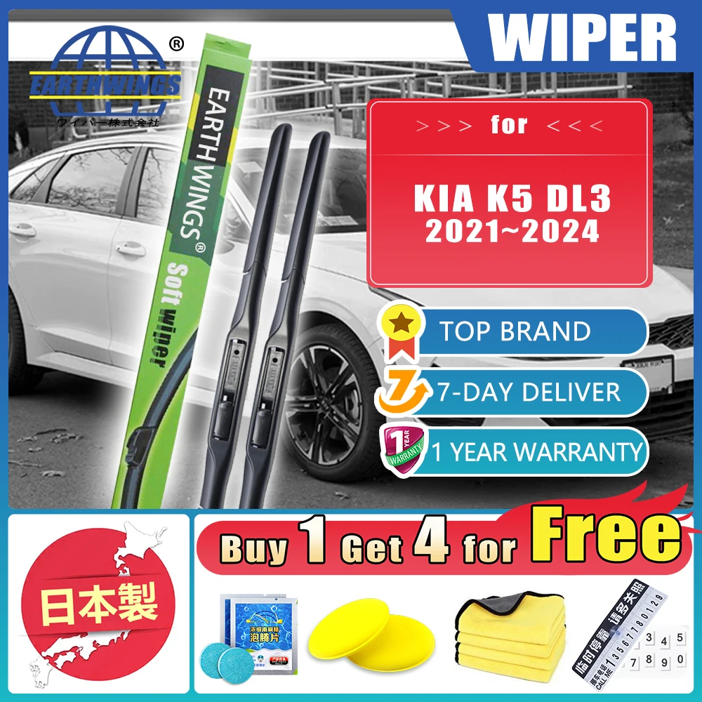 

4x For KIA K5 DL3 LX EX LXS GT-Line Hybrid 2021 2022 2023 2024 Car Front Wiper Blades Brushes Windscreen Windshield Accessories