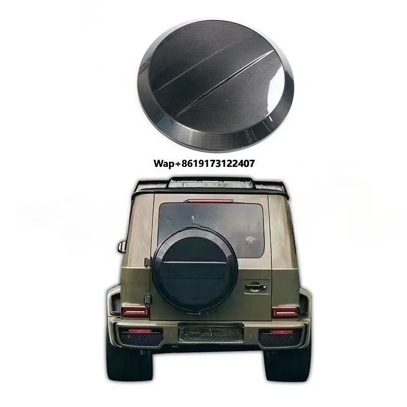 

Top Dry Carbon Fiber B Rabus Style Car Spare Wheel Tyre Cover for G Class W464 W463 Spare Tire Cover Auto Exterior Accessories