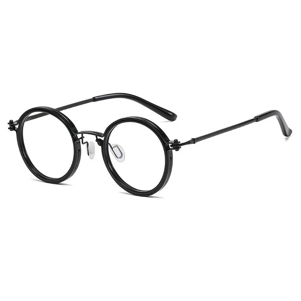 

Round Frame Blue Light Blocking Glasses Stylish Unisex Anti-Blue Light Eyeglasses Luxury Clear Lens Glasses for Women & Men