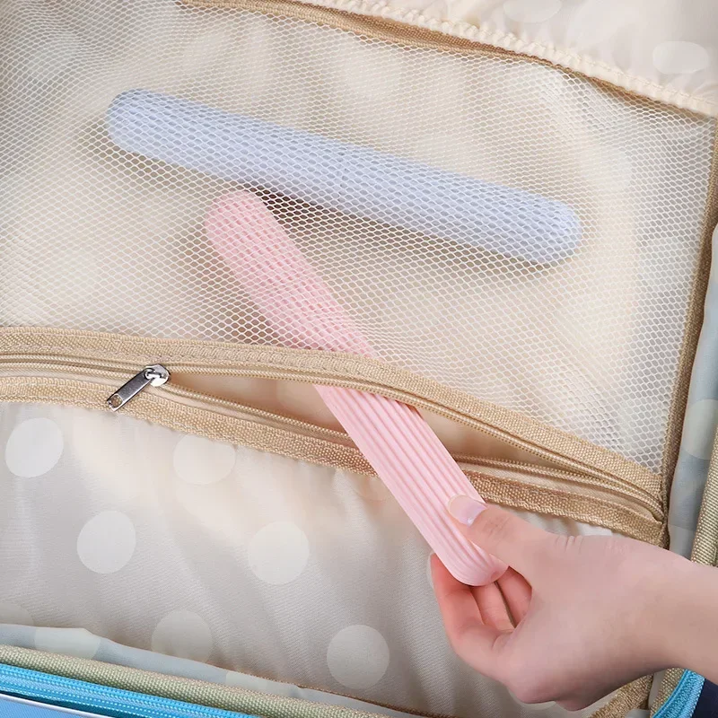 Portable Toothbrush Box Holder Cover Protect Holder Camping Toothbrush Case Bathroom Accessories Travel Storage Dust-proof Case