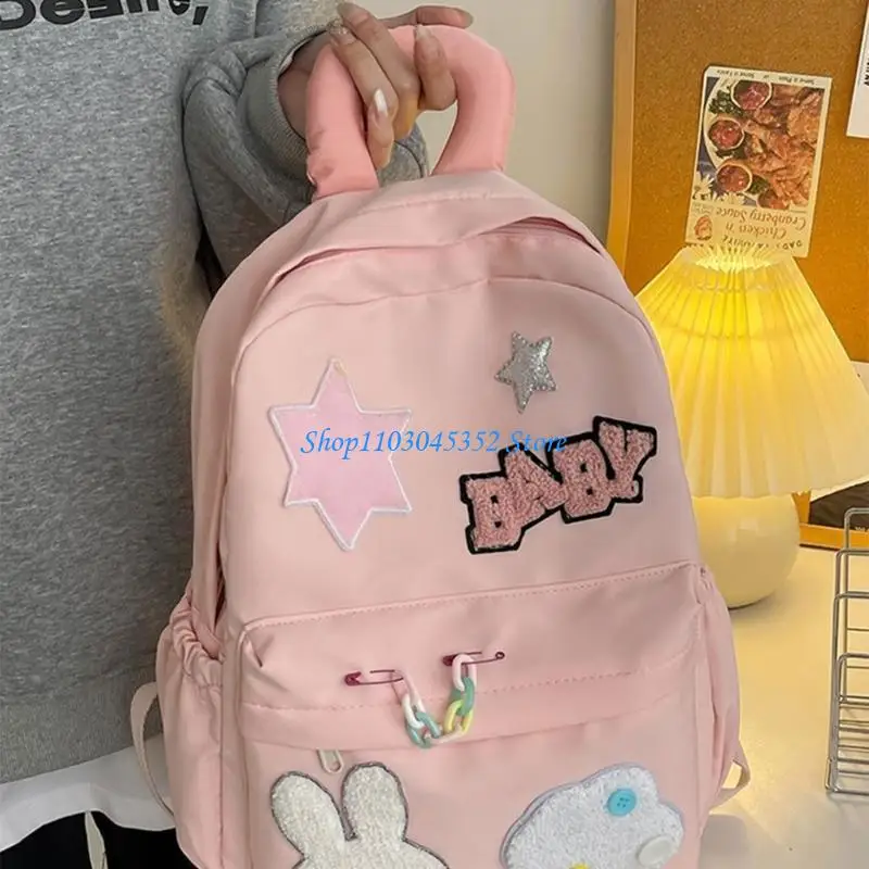 

A3PE Fashionable School Bag Nylon Laptop Backpack for Teenagers Large Capacity Daypack Casual Book Bag Travel Rucksack