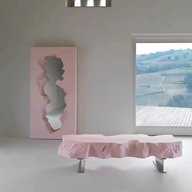 TT Modern Light Luxury Minimalist Wabi Style Creative Fiberglass Table