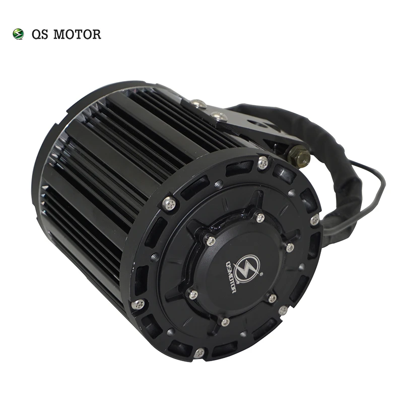 

QSMOTOR 90H QS138 4000W Air Cooled Mid Drive Electric PMSM Motor Max Continous 72V 100KPH for Electric Motorcycle Scooter