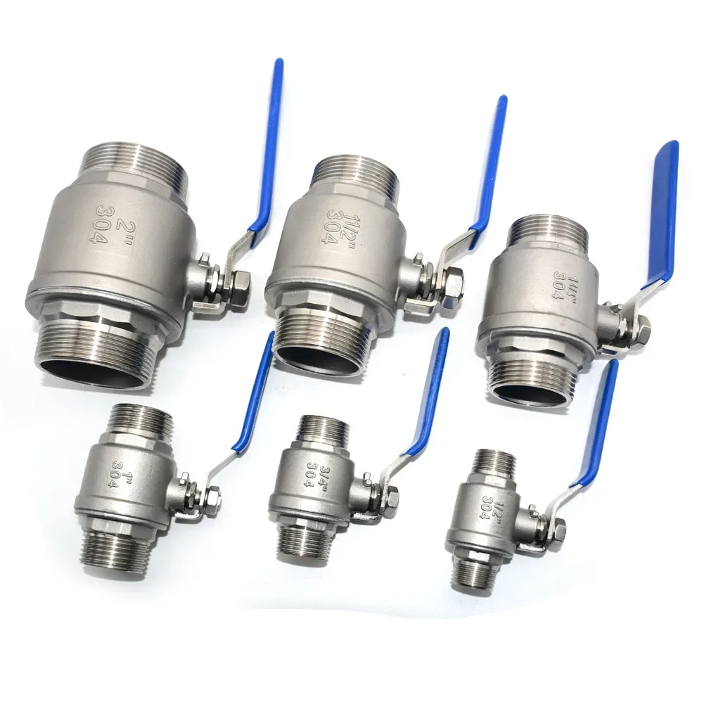 304 Stainless Steel Two-Piece Ball Valve 1/4