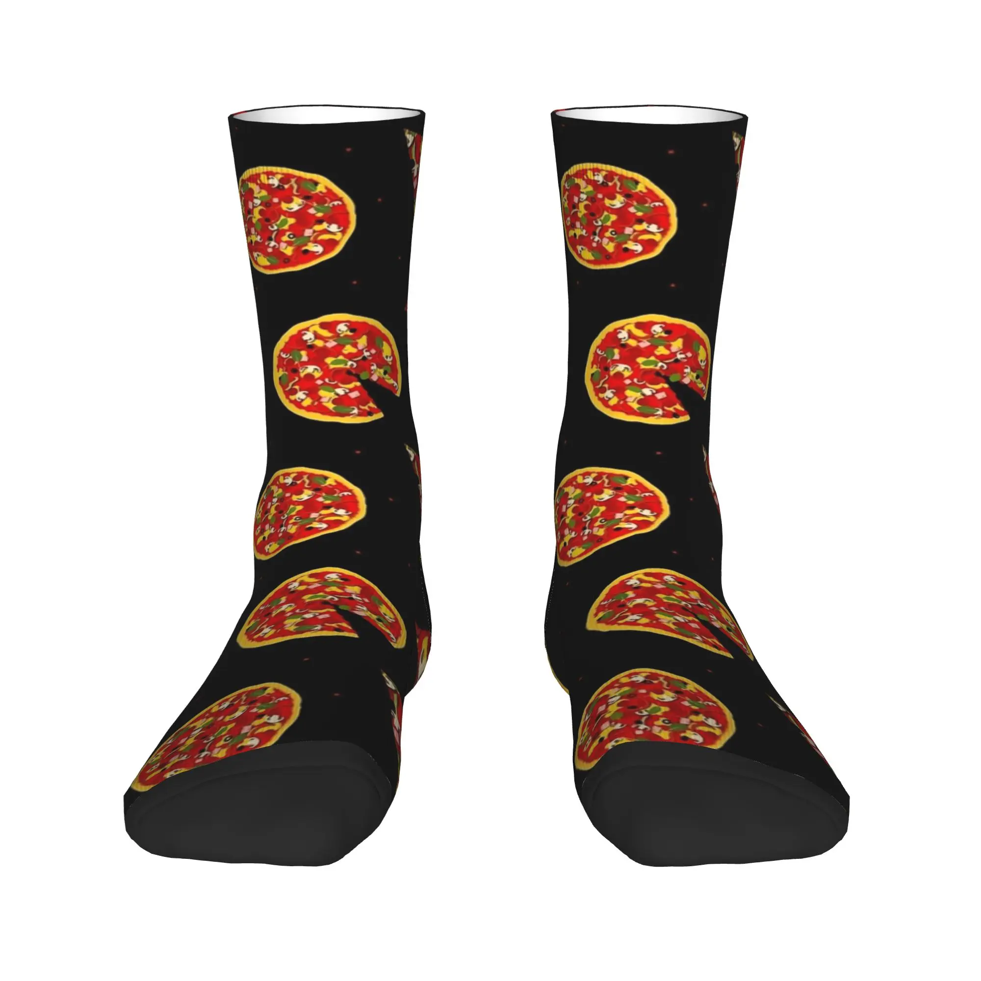 البيتزا نمط الغذاء طباعة جوارب الكبار الرجال الجوارب عالية الجودة الجوارب غير رسمية الشتاء الدراجات المضادة للانزلاق جوارب مطبوعة هدية فكرة