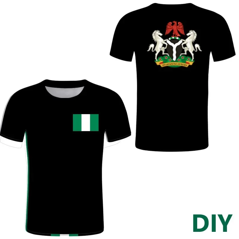 Nigeria Flag 3D Print Oversized T Shirt for Adult/kids Summer O-neck Short Sleeve Funny Tshirt Graphic Tees Football Jersey