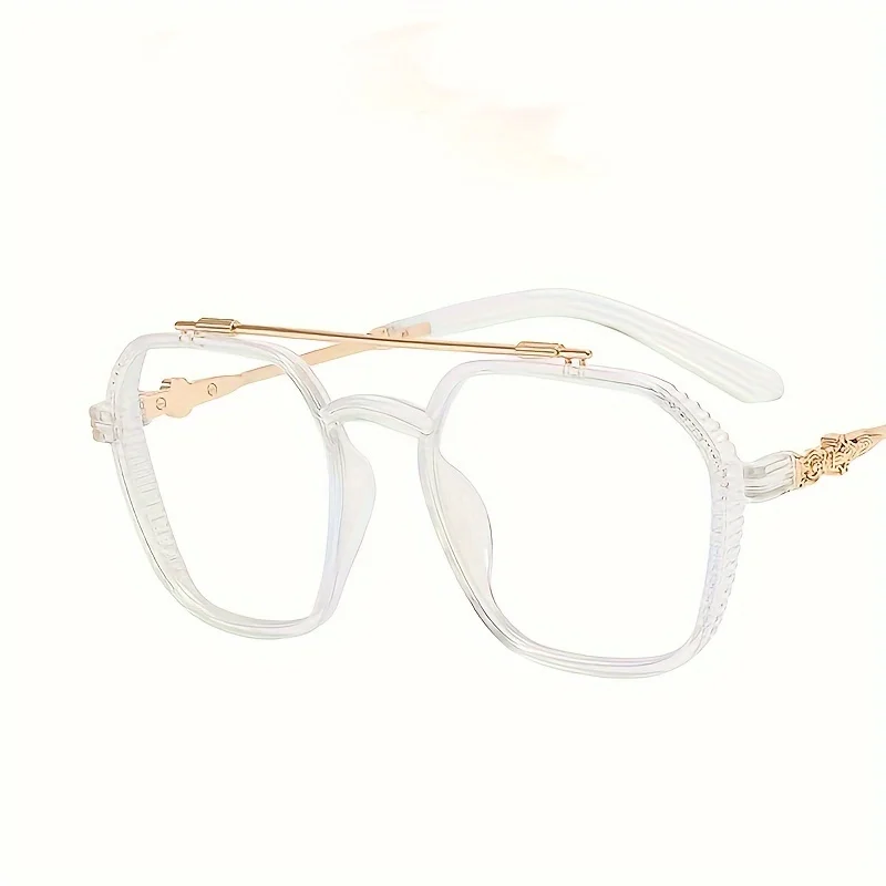 Klassische quadratische Anti-Blaulicht-Brille zum Lesen von Büchern, Vintage-Brille für Damen und Herren, Korrektionsbrille, Computerbrille – Detail 5