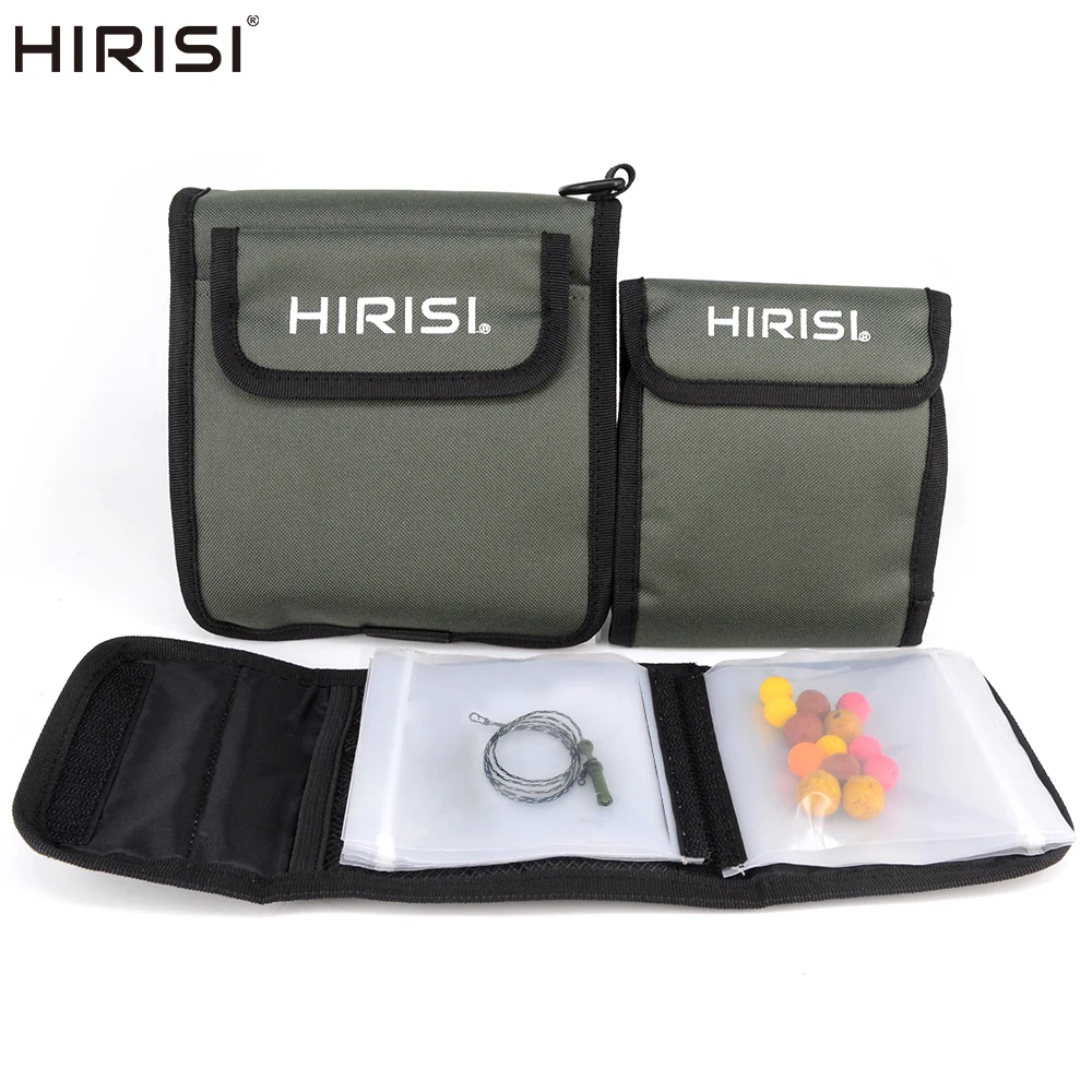 Hirisi Transparente Aufbewahrungstasche für Karpfenrigs, tragbare Tragetasche für vorgebundene Haarrigs, Organizer für Terminal Tackle, Angelzubehör