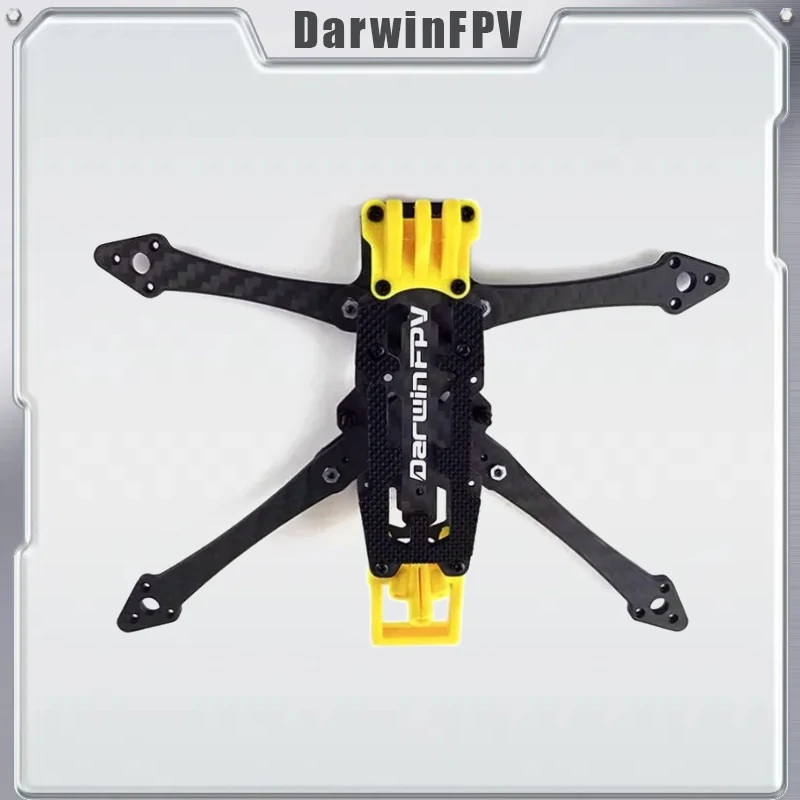 DarwinFPV FoldApe4 4 Polegada Quadro de Fibra de Carbono Versão Analógica/O3 Quadro para Super Longo Alcance FPV RC Freestyle Drone