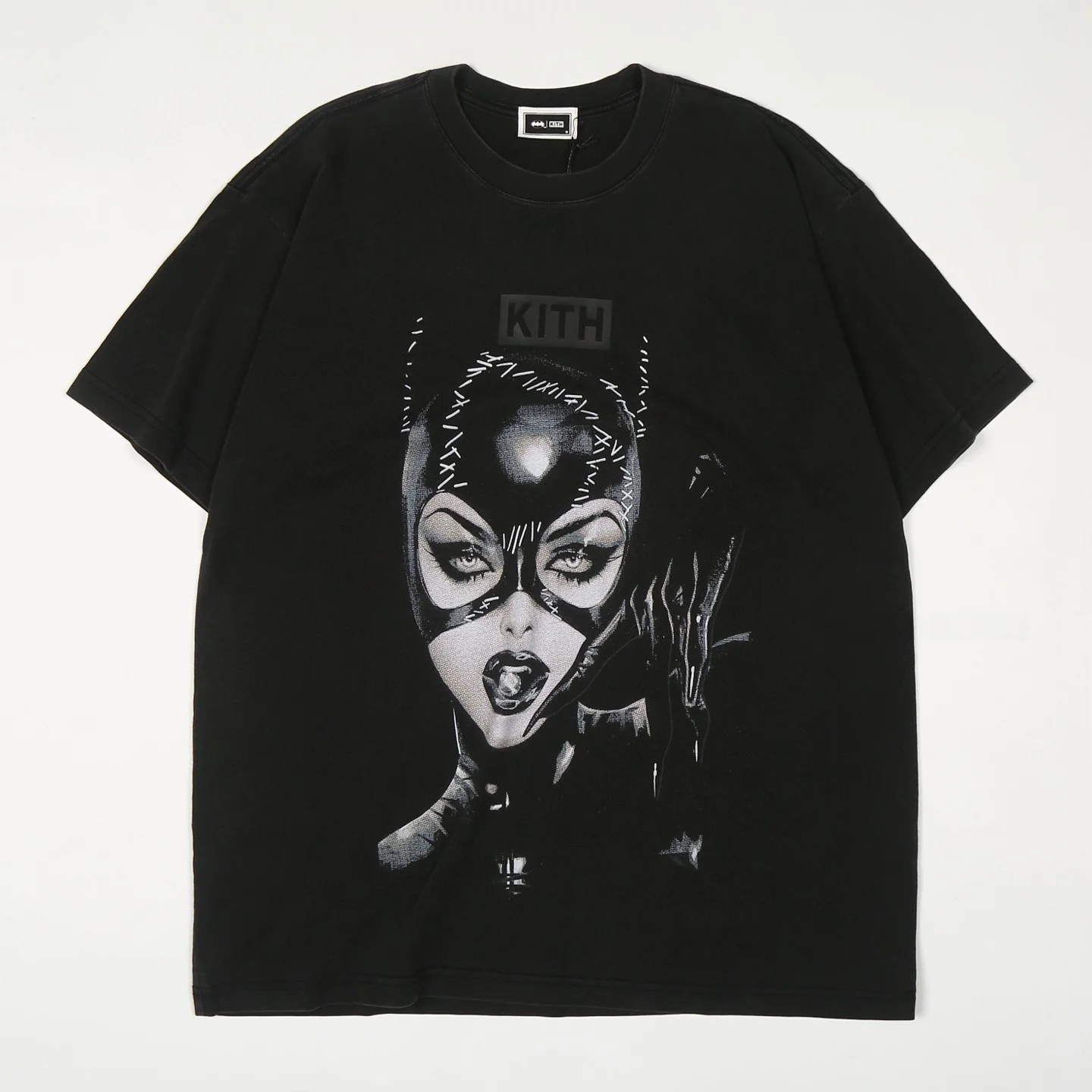 

Kith X Baan Selina Kyle Woman T-irt ex Cotton round Ne ort Sve Printed T-irt Youth Faion Summer Wear