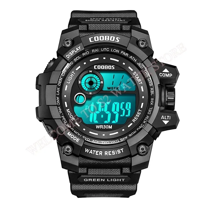 Luminous Military Wristwatches Men 2025 Brand Sport Waterproof LED Digital Watch For Man Calendar Stopwatch Clock Relojes Hombre