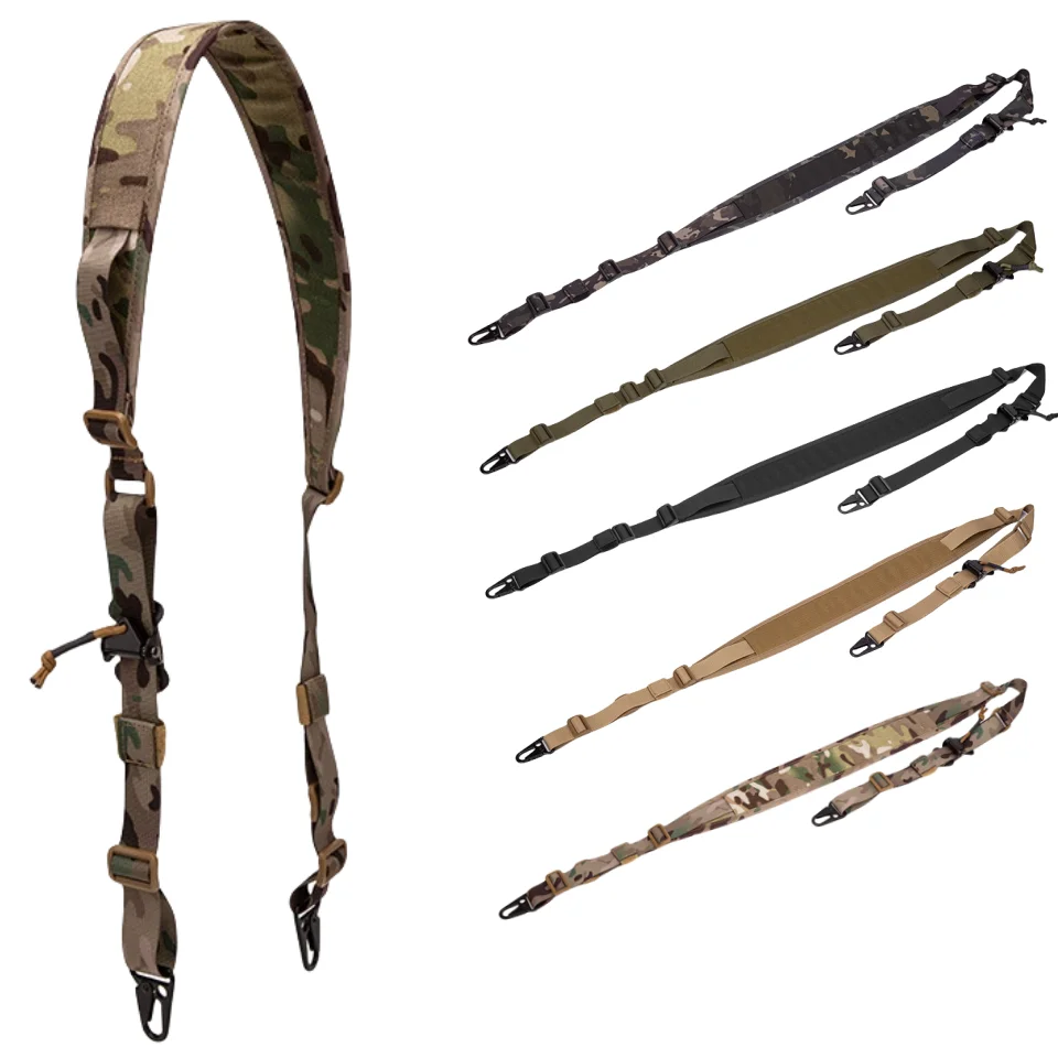 Tactical Modular Rifle Sling Strap Removable 2 Point / 1 Point 2.25
