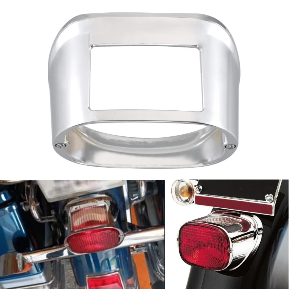 

Motorcycle Accessories Tail Light Collar Cover Chrome For Harley Touring FLHRC FLHTC FLHTK FLTRU Sportster XL Dyna Softail