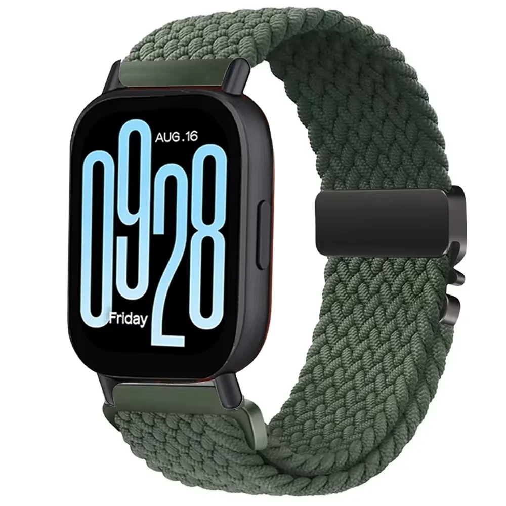Nylon Braided Loop Strap For Redmi Watch 5 Active/Lite Parachute Buckle Bracelet Band For Xiaomi Watch S5-4-3/Huawei GT6-5 Belt