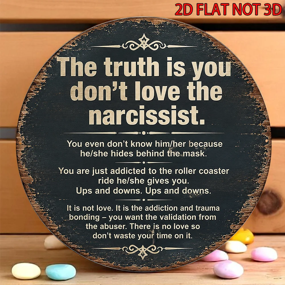 2D Flat, 1pc 8x8in/20x20cm 2D Flat Round Aluminum Sign, 