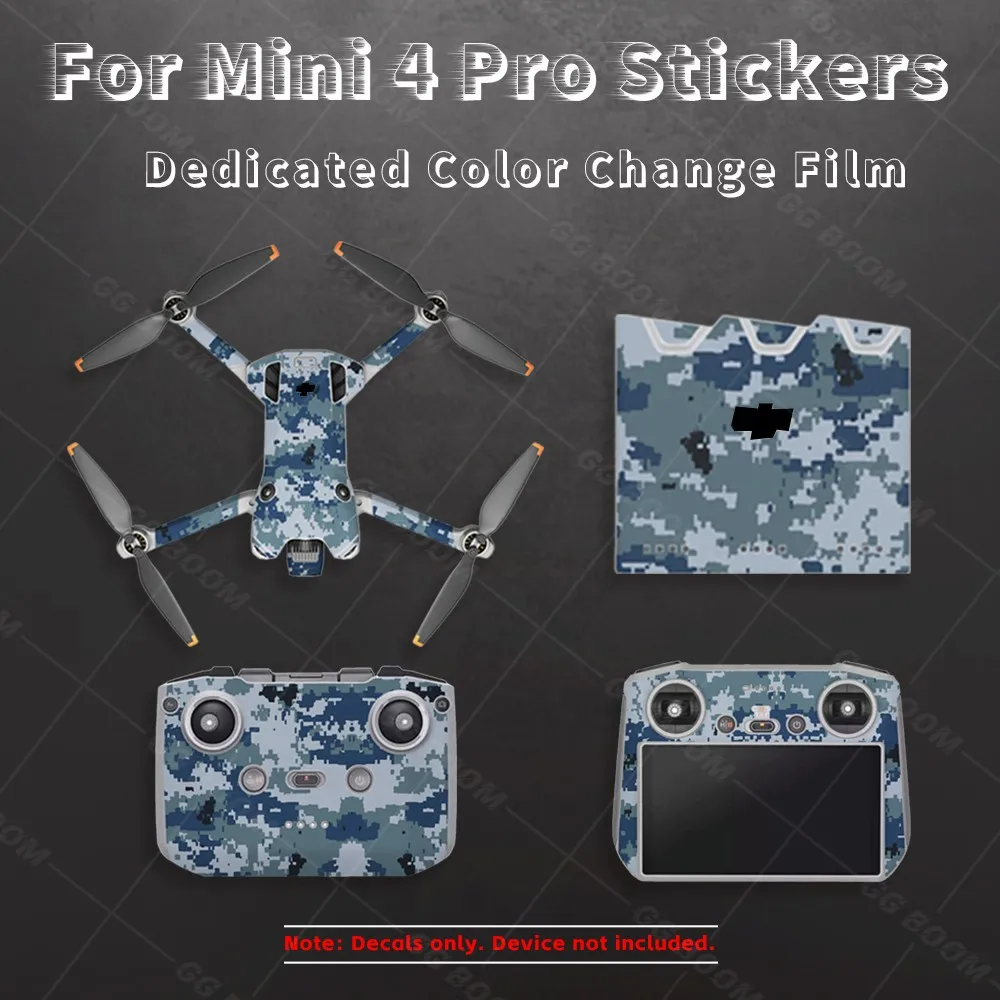 PVC Stickers For Mini 4 Pro Body Full Wrap Sticker Protective Film Covering Skin Refit RC 2 RC-N2 Accessory  Waterproof Decals