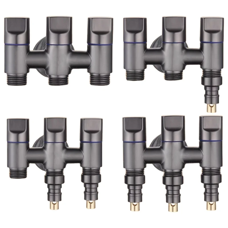 3 Way Water Flowing Divider Valves Small 3 Way Water Splitting Valves Simple Installs for Household & Commercial Use