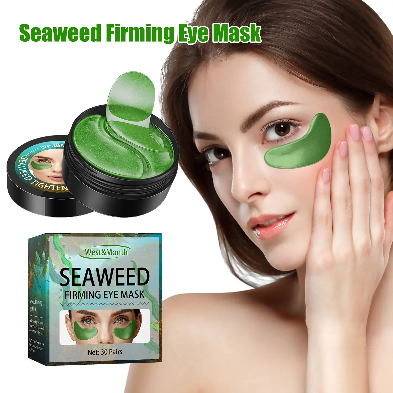 ผ้าปิดตาสาหร่ายครีมบำรุงผิวลดรอยหมองคล้ำรอบดวงตาแผ่นแปะตาช่วยลดริ้วรอยเพิ่มความชุ่มชื้น