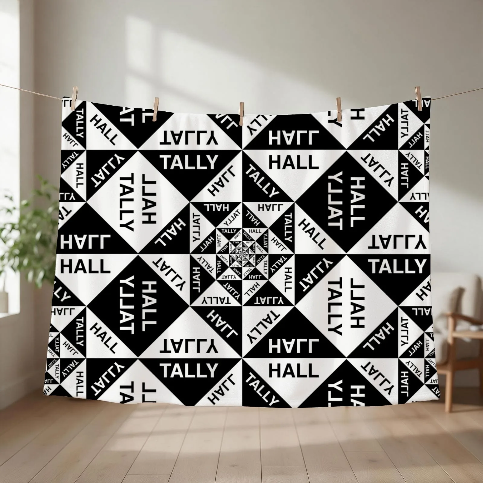 New 02 Tally Hall band logo Genre: ?indie pop Throw Blanket couch cozy soft plush fuzzy picnic outdoor blanket