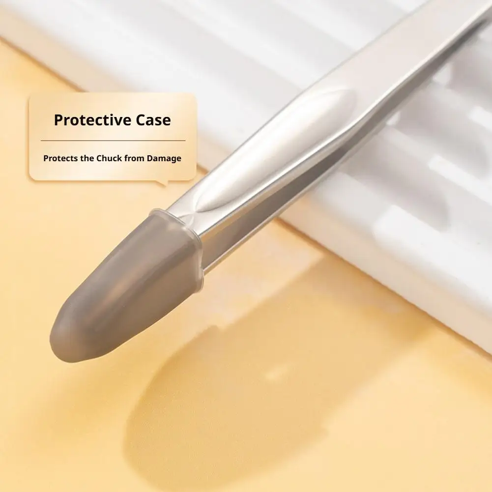Stainless Steel Precision Tweezers Set Slant Tip Eyebrow Plucking Tool With Travel Case Alcohol Pads For Facial Grooming view 5