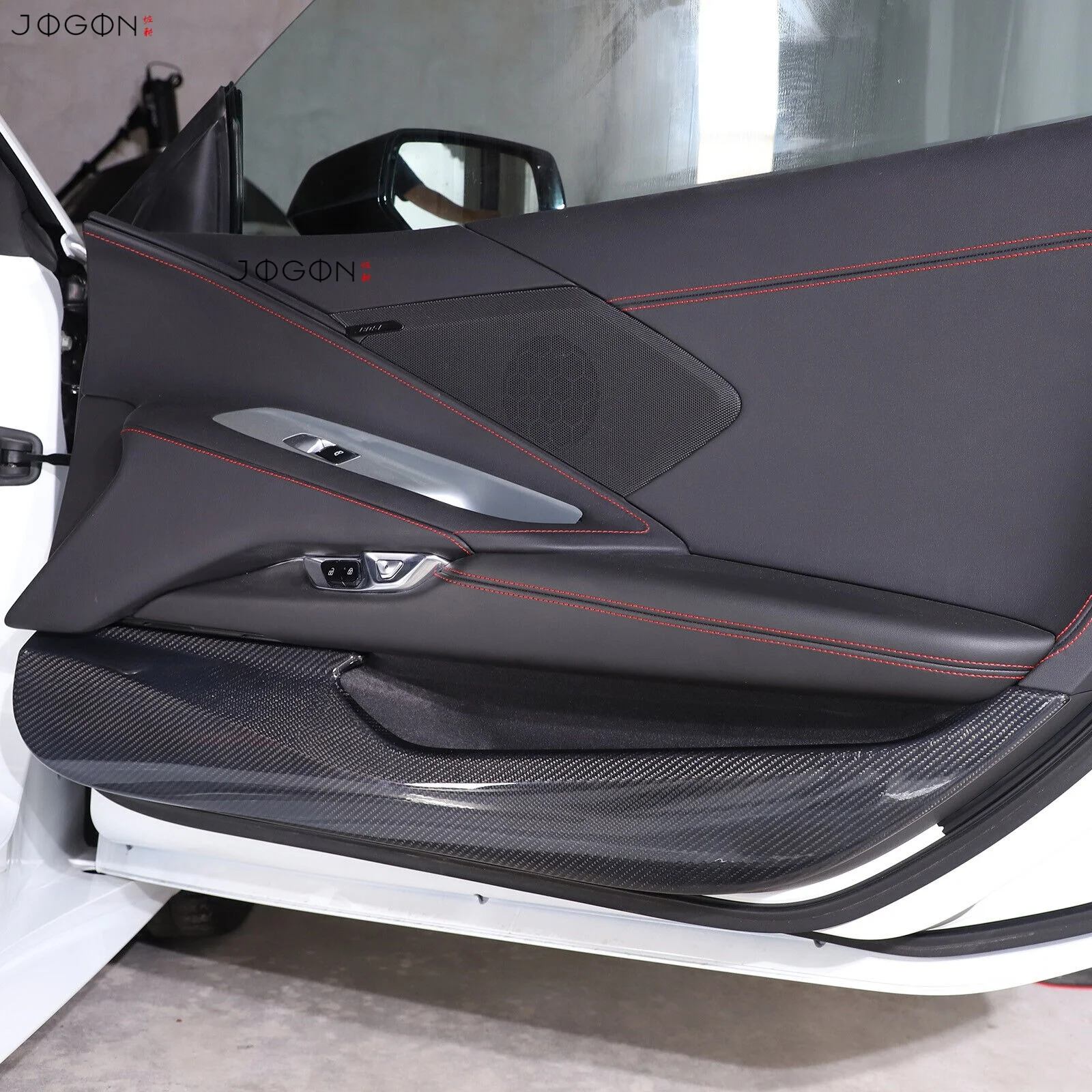For Chevrolet Corvette C8 Z51 Performance Coupe ZR1 ZR1X Convertible 2020-2026 Real Carbon Fiber Door Sill Bottom Panel Trim