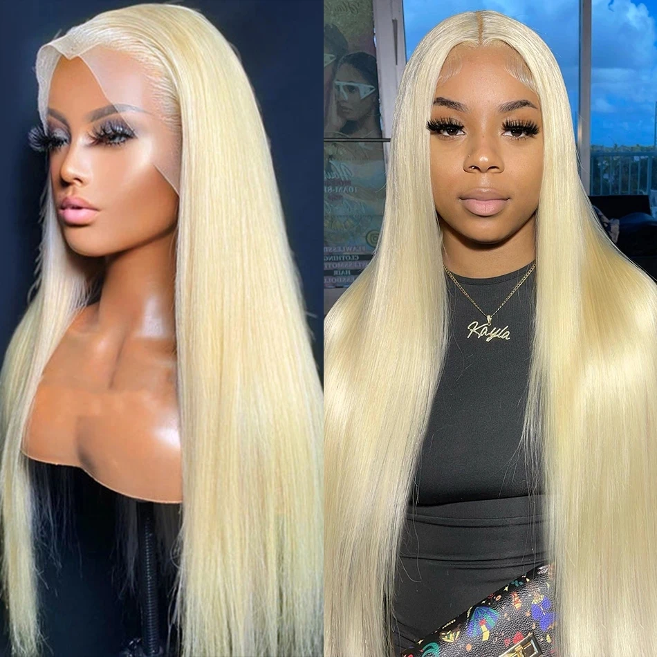 613 Straight Human Hair Wigs 13x6 Blonde Lace Front Wig Human Hair Brazilian 30 Inch Colored 13x4 Hd Lace Frontal Wigs For Women