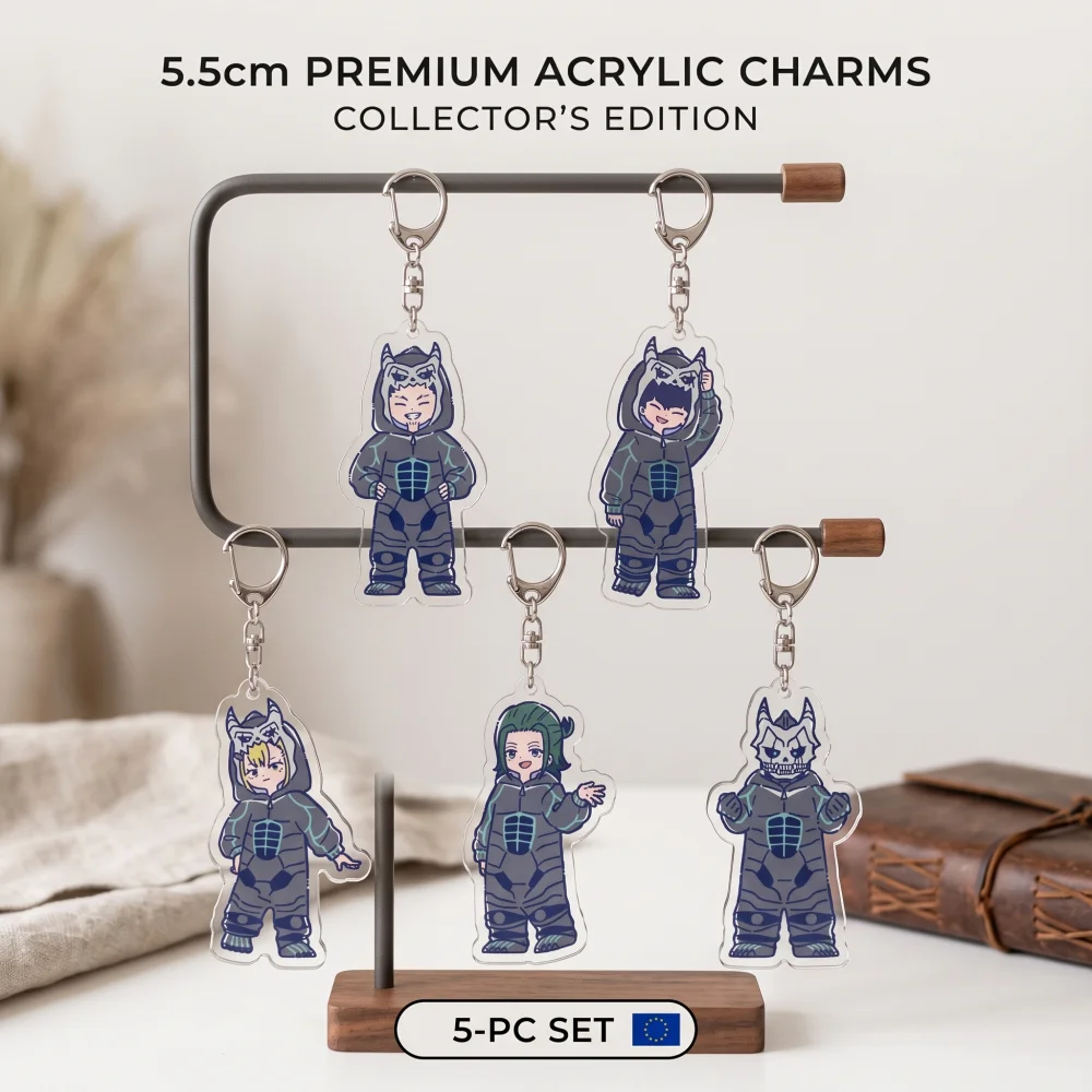 Kaiju No. 8 Anime Acrylic Keychain Cute 5.5cm Chibi Retopopu Monster Suit Keyring Bag Pendant Itabag Decor Fans Collectible Gift
