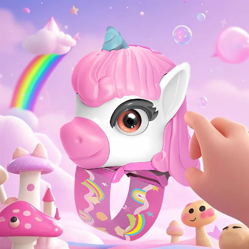 Orologio da unicorno per bambini Cartoon Walkie-talkie Dispositivo di comunicazione interattivo genitore-figlio wireless per chiamate all'aperto uno su uno