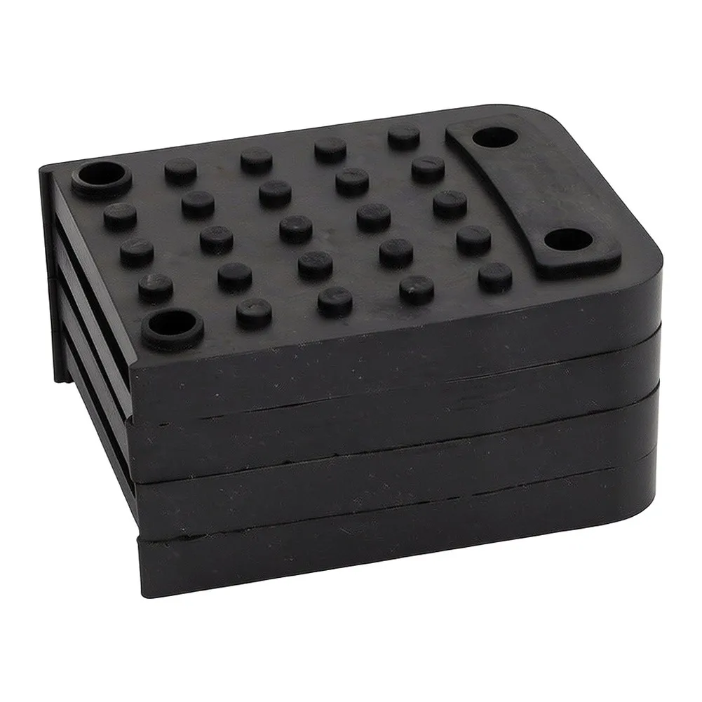 Rubber Foot Pads for Dry Stilts Optimized for Gypsum Board Hanging and Ceiling Grid Work on Horizontal Vertical Surfaces