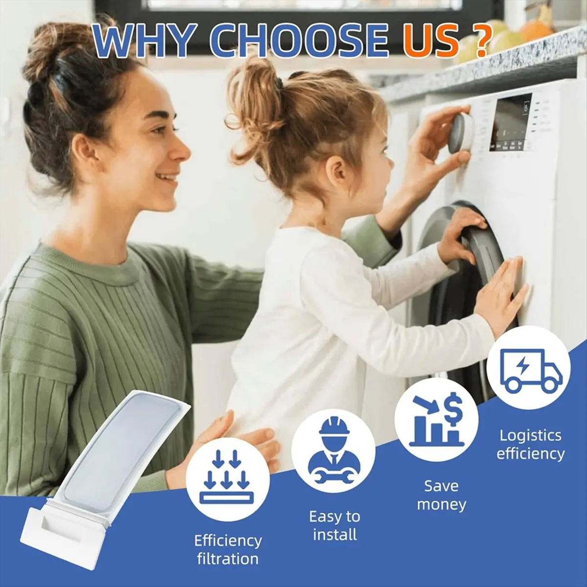 

AT16 W10717210 Замена фильтра для ворса сушильной машины для сушильной машины W11522758 348846 348851 8558459 8557882 8559787