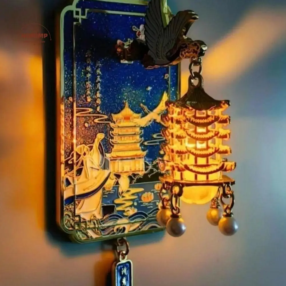 

Exquisite Luminous Refrigerator Sticker Decorative Personality Refrigerator Magnets Metallic Finish Alloy Magnetic Sticker