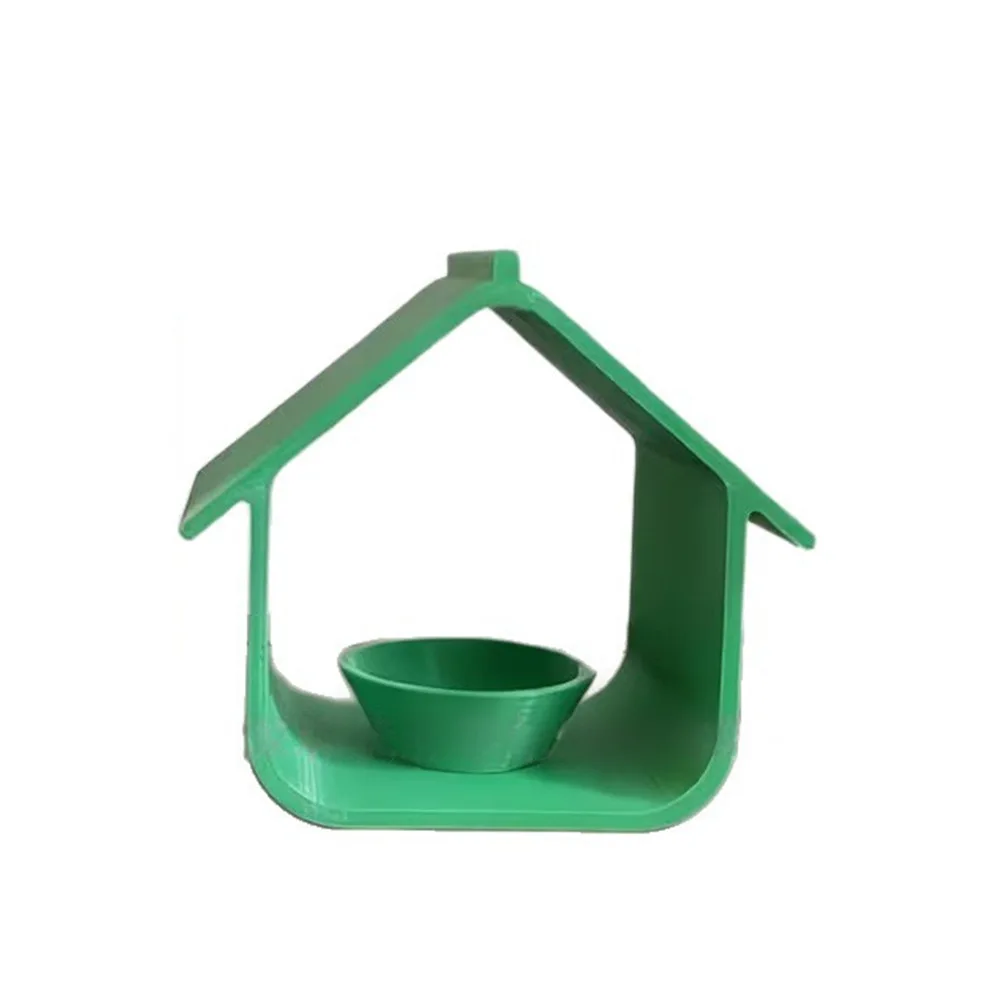 Green White For PLA Plastic Hanging Bird Feeder With Multiple Ports For Garden Patio Yard Wildlife Bird Watching Decoration Tool