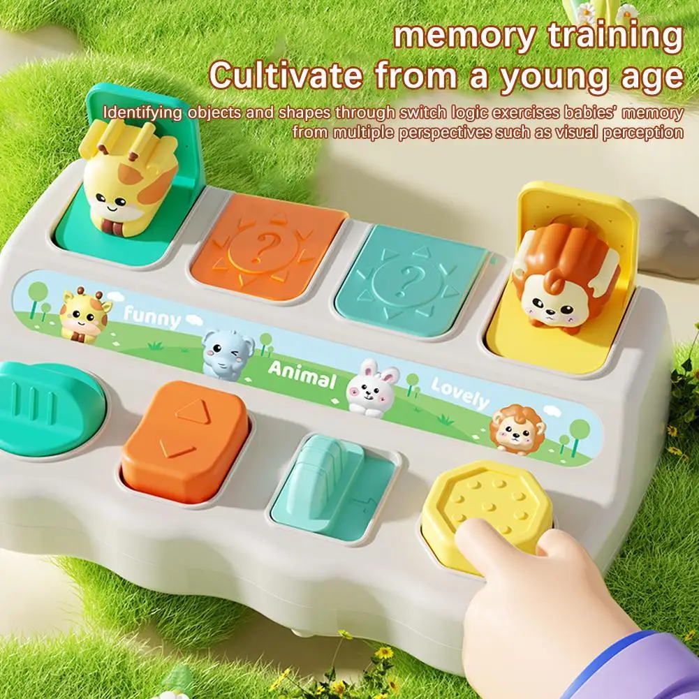 Cute Pet Hide And Seek Switch Box, Cultivating Logical Thinking Toy, Early Education Puzzle Switch Mechanism Box