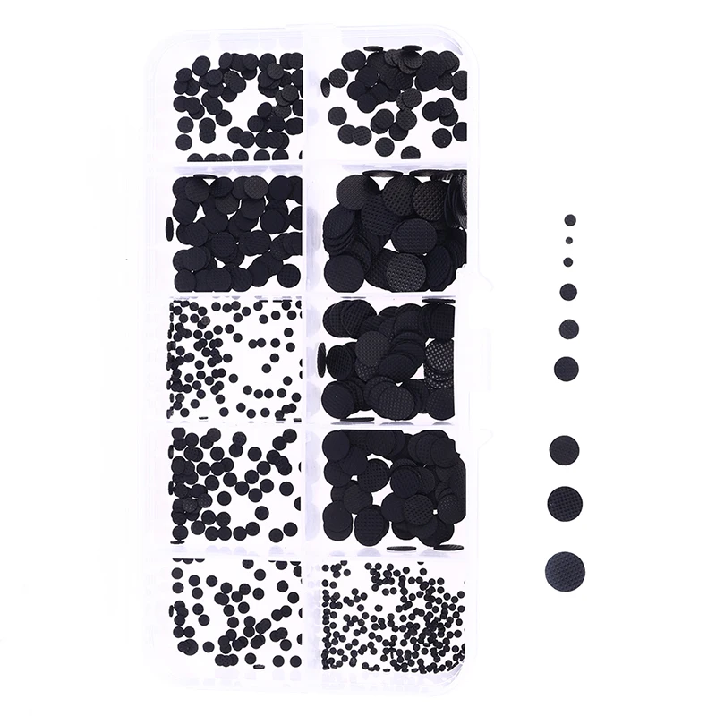 * Hot Sale 500PCS Different Sizes Conductive Rubber Pads Keypad Repair Kit For IR Remote Control Conductive Rubber Buttons