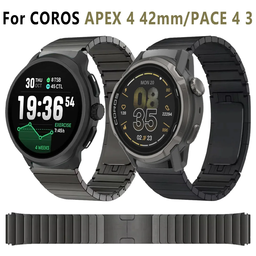 22mm Metallarmband für COROS APEX 4 42mm/PACE 4/3 Edelstahlband Suunto Vertical 2 1/Run/Ocean/Race 2 1 S/9 Peak Pro Correa