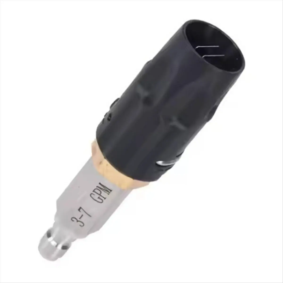 A24I Adjustable Downstream Soft Wash Nozzle, Twist Nozzle 0 to 60° Spraying Pattern for Use with Pressure Washer 3-7 GPM