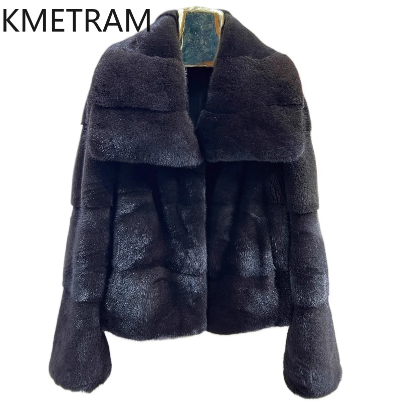 Real Mink Fur Coat Women Clothing New Arrivals Short Coats Woman Fashion High Quality Warm Winter Jacket шуба женская 2025