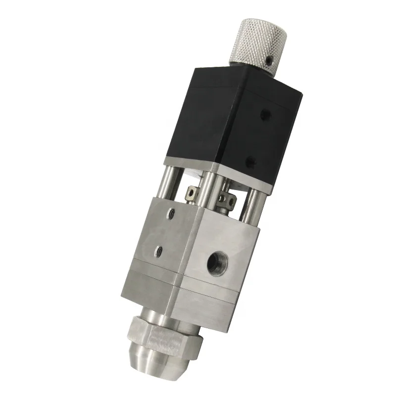High Pressure Dispensing Accessories Isolation Back Suction Double Cylinder Valve Precision Dispensing Valve 2K Adhesives Nozzle