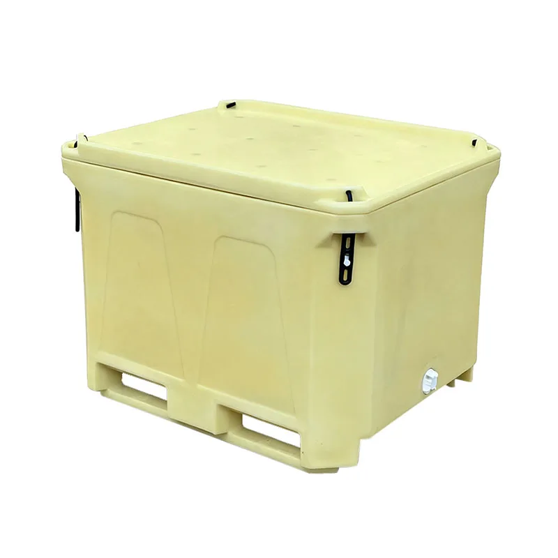 Portable Modern Rotomolded Thermal 300L Insulated Fish Container Commercial Cooler Box Solar Panel Chair LLDPE+PU Food Cans view 5