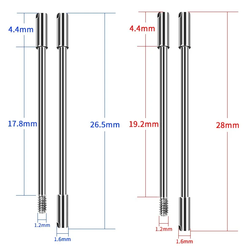 Screw Rod for Ap Watch Band Connector Watch Strap Pin Stainless Steel Screw Pin Screw Bar Kit Replace Accessory Watchmaker Tools