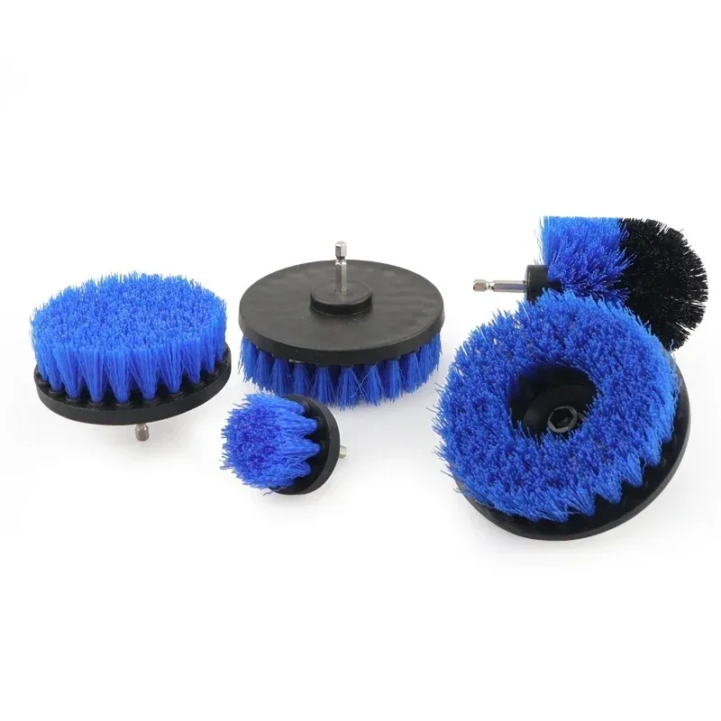 Soft Drill Brush Attachment 4inch for Cleaning Carpet & Leather and Upholstery Glass Car Tires Electric Scrubber Drill