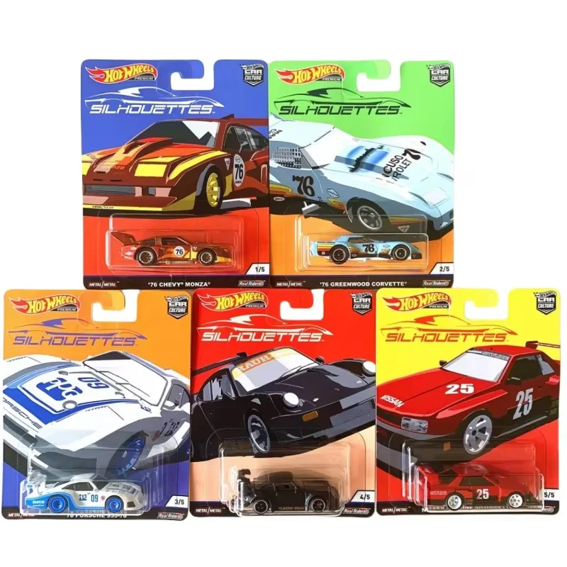 Hot Wheels Original Car Culture Silhouettes Car Model Model Premium Culture Series 1/64 Rwb Porshe 930 Collectible Vehicle