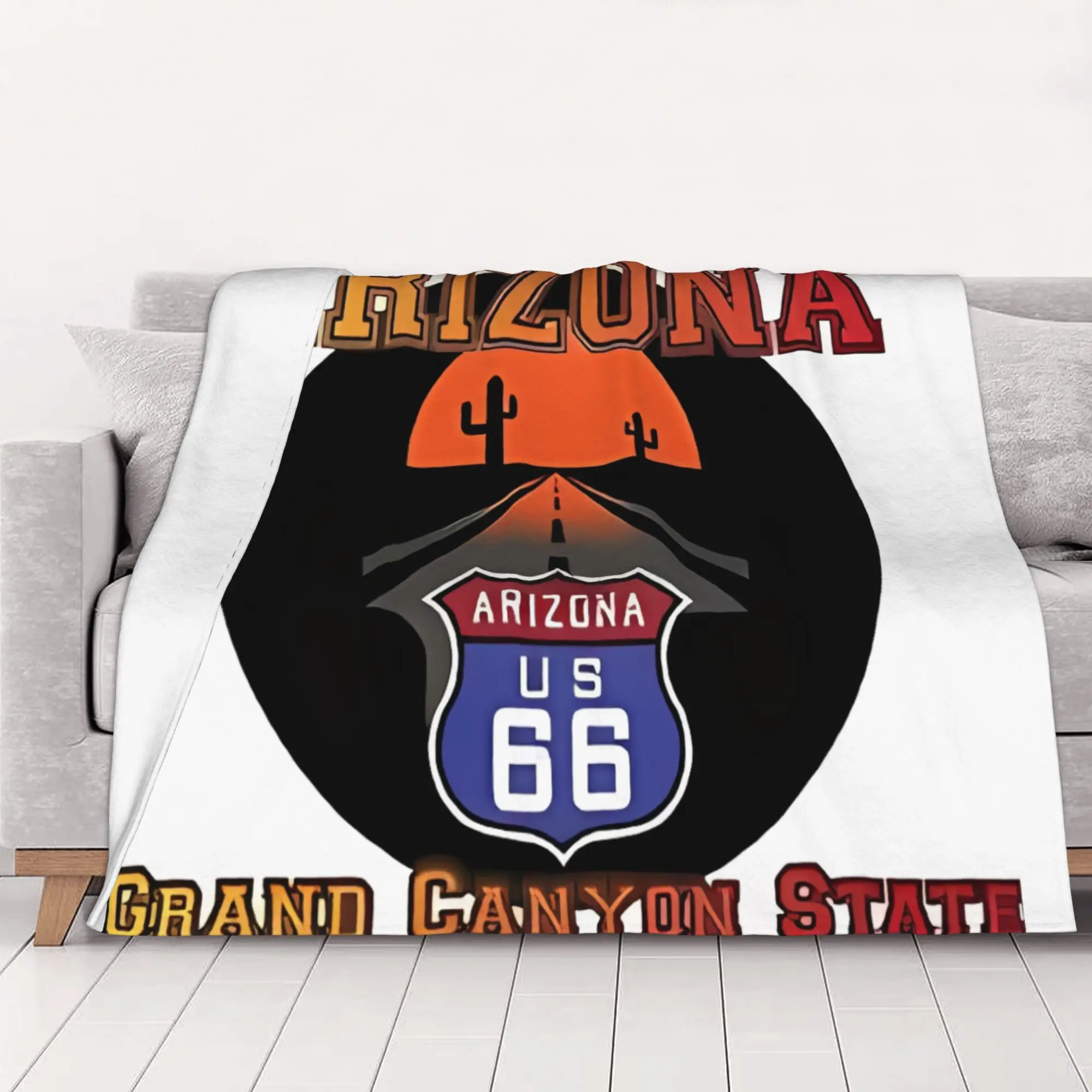 1PC home Cutecore Classic Route 66 Blanket Super Cosy Plush Home Living Room Sofa halloween