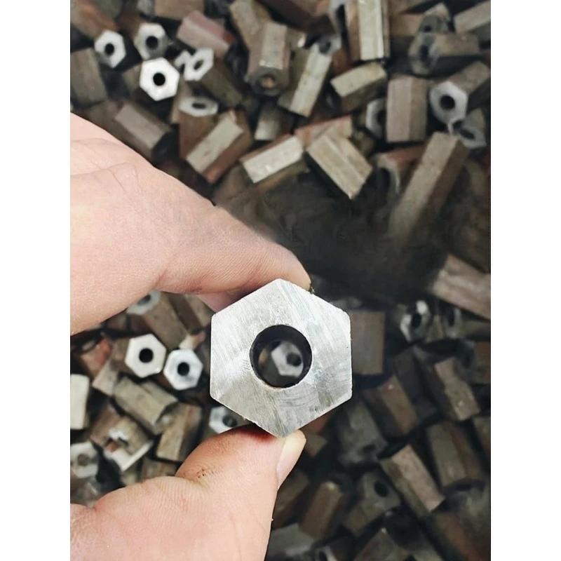 

Outer hexagonal inner round tube 30 cm,hexagonal inner round hole steel tube 45 steel seamless outer hexagonal inner hollow rod