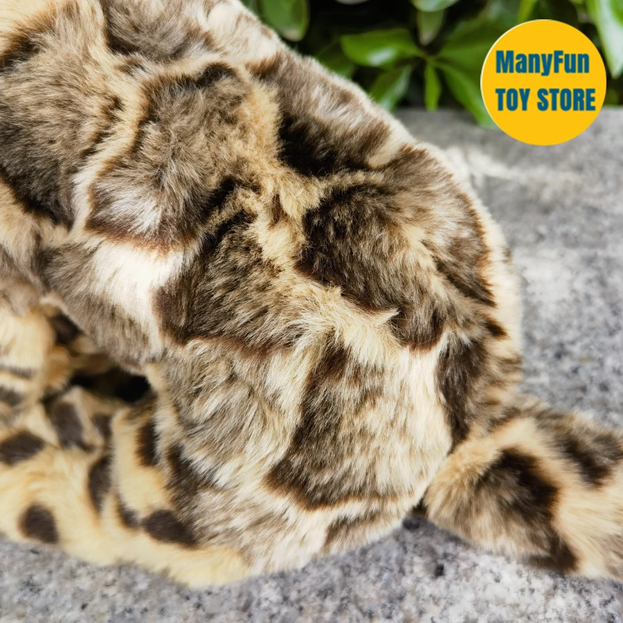 Realistico leopardo Clouded Peluche Jaguar Plushie Big Cat Peluche realistici animali di Peluche simulazione bambola Kawai giocattolo regali per bambini