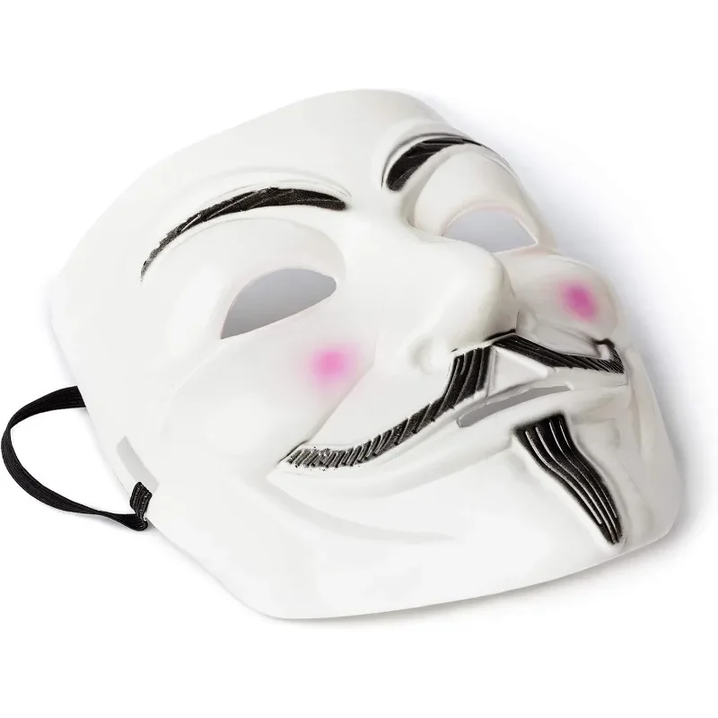 V for Vendetta Mask Halloween Anonymous Hacker Cosplay Costume Props Halloween Theme Party Horror Mask Film Theme Headgear Gifts