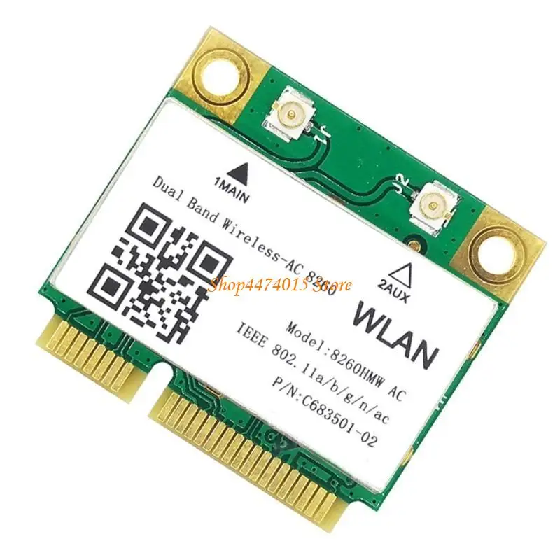 K1AA 8260 8260HMW 2.4 / 5 GHz Wireless 802.11a / g / n / AC BT 4.2 Half Mini PCI-E WiFi Carte