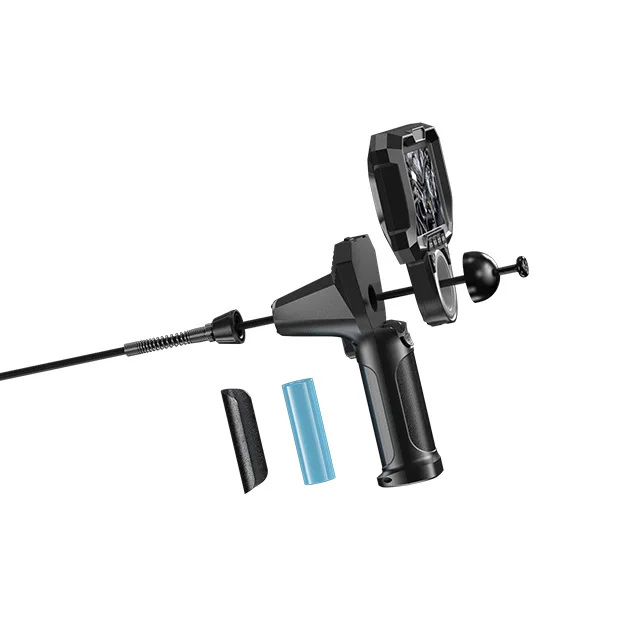 hit product4.3 Inch HD LCD CMOS Dual Lens Pipe Inspection Camera 720P Rotatable 6mm IP67 Waterproof Probe Plumbing Inspection