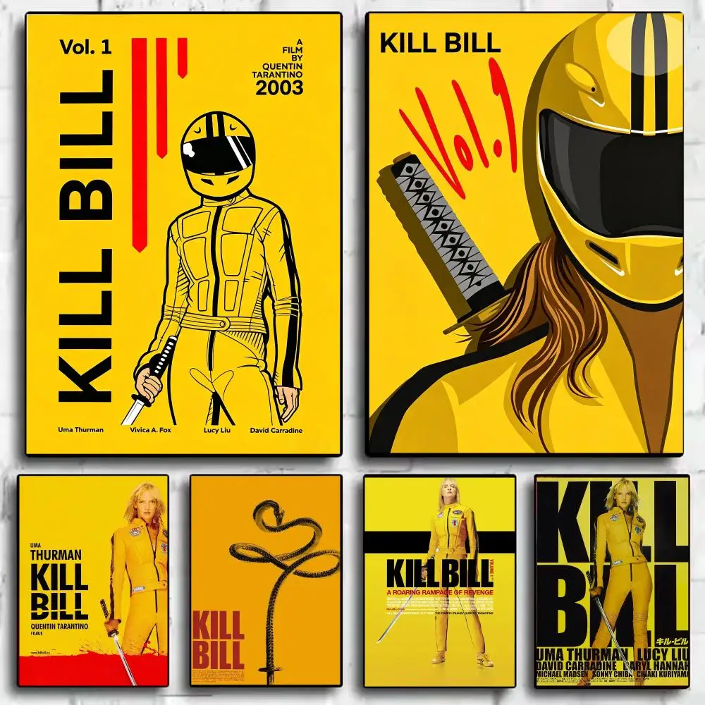 Movie K-Kill Bill Poster Modern  Wall Art Aesthetic Minimalist Bedroom Decor Cafe Home Gift